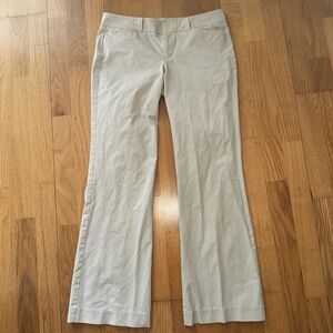 VTG Lilly Pulitzer Palm Beach Fit Pants Beige 6 GUC Resort Preppy Yatch Vacation